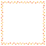 キンモクセイの正方形フレーム素材のフリーイラスト Clip art of kinmokusei square frame