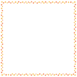 キンモクセイの正方形フレーム素材のフリーイラスト Clip art of kinmokusei square frame