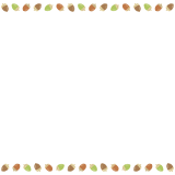 ドングリの映像フレーム素材のフリーイラスト Clip art of acorn video frame