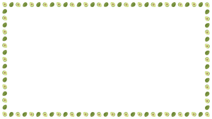 アボカドの映像フレーム素材のフリーイラスト Clip art of avodaco video frame