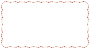 バレンタインカラーのガーランドの映像フレーム素材のフリーイラスト Clip art of valentine's-day garland video frame