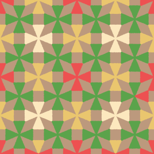 幾何学模様のフリーイラスト Clip art of xmas geometric-pattern