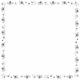 ハロウィンおばけの正方形フレーム素材のフリーイラスト Clip art of halloween-ghost square frame