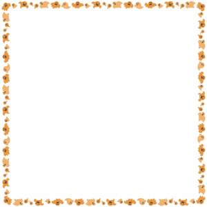 ハロウィンおばけの正方形フレーム素材のフリーイラスト Clip art of halloween-ghost square frame