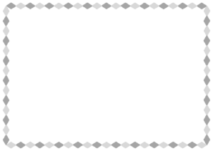 ひし形のフレーム素材のフリーイラスト Clip art of rhombus paper frame