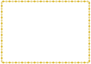 ひし形のフレーム素材のフリーイラスト Clip art of rhombus paper frame