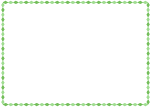 ひし形のフレーム素材のフリーイラスト Clip art of rhombus paper frame