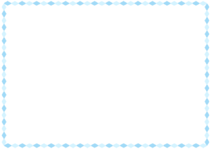 ひし形のフレーム素材のフリーイラスト Clip art of rhombus paper frame