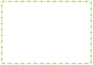 ひし形のフレーム素材のフリーイラスト Clip art of rhombus paper frame