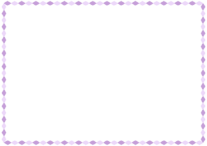 ひし形のフレーム素材のフリーイラスト Clip art of rhombus paper frame