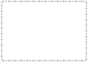 ひし形のフレーム素材のフリーイラスト Clip art of rhombus paper frame