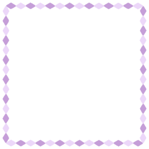 ひし形の正方形フレーム素材のフリーイラスト Clip art of rhombus square frame