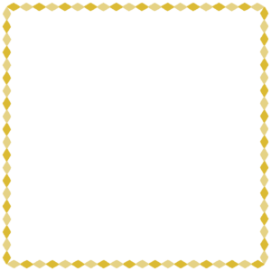 ひし形の正方形フレーム素材のフリーイラスト Clip art of rhombus square frame