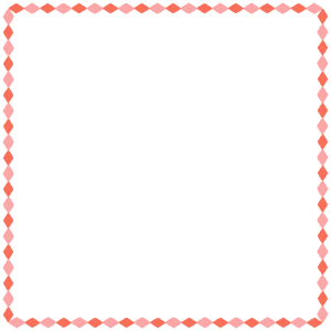 ひし形の正方形フレーム素材のフリーイラスト Clip art of rhombus square frame