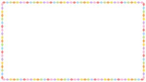 ひし形の映像フレーム素材のフリーイラスト Clip art of rhombus video frame