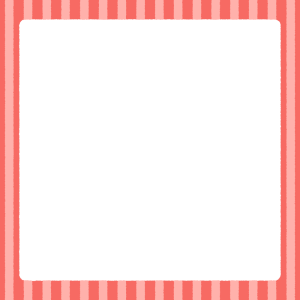ストライプの正方形フレーム素材のフリーイラスト Clip art of stripes square frame