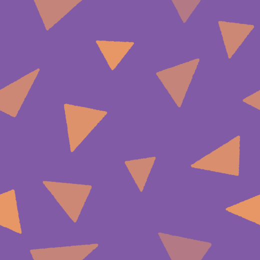 ハロウィンカラーの三角形柄のパターン素材