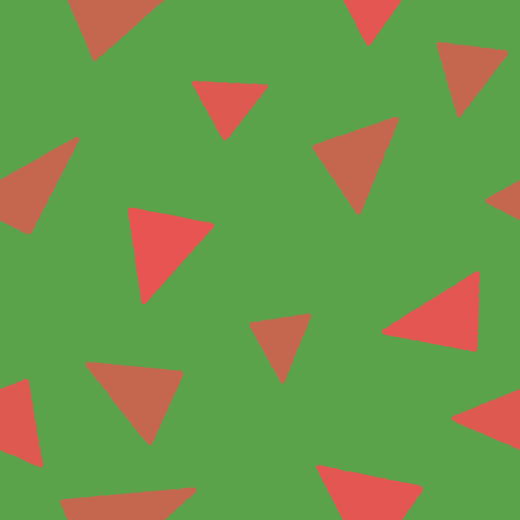 クリスマスカラーの三角形柄のパターン素材