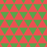 クリスマスカラーの鱗文様のパターン素材のフリーイラスト Clip art of christmas uroko pattern