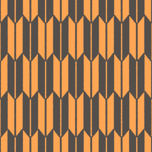 ハロウィンカラーの矢絣柄のパターン素材のフリーイラスト Clip art of halloween yagasuri pattern
