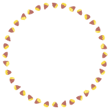 焼き芋の丸フレーム素材のフリーイラスト Clip art of yakiimo circle frame