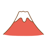 赤富士のイラスト