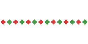 クリスマスカラーの四角形のライン素材のフリーイラスト Clip art of christmas quadrilateral line