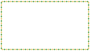 クリスマスカラーのひし形の映像フレーム素材のフリーイラスト Clip art of christmas rhombus video frame