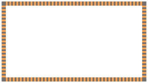 ハロウィンカラーのストライプの映像フレーム素材のフリーイラスト Clip art of halloween stripes video frame
