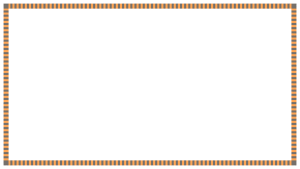ハロウィンカラーのストライプの映像フレーム素材のフリーイラスト Clip art of halloween stripes video frame