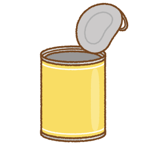 空き缶のフリーイラスト Clip art of empty can