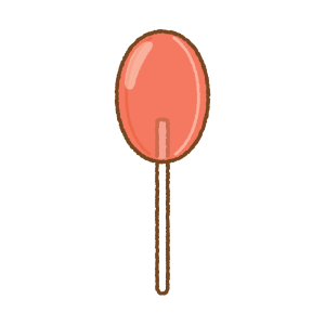 棒付きキャンディーのフリーイラスト Clip art of lollipop candy