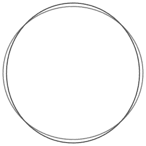 シンプルな丸フレーム素材のフリーイラスト Clip art of simple circle frame
