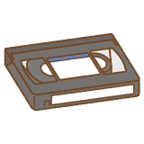 VHSテープのイラスト