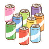 缶ジュースのフリーイラスト Clip art of canned-juice
