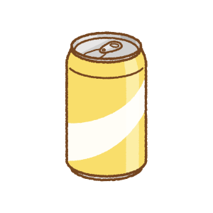 缶ジュースのフリーイラスト Clip art of canned-juice