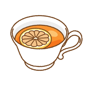 レモンティーのフリーイラスト Clip art of lemon-tea
