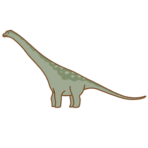 アルゼンチノサウルスのフリーイラスト Clip art of argentinosaurus