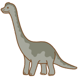 ブラキオサウルスのフリーイラスト Clip art of brachiosaurus