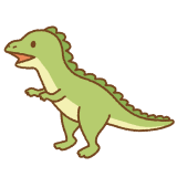 恐竜のフリーイラスト Clip art of dinosaur
