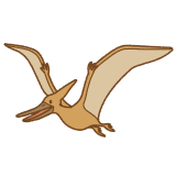 プテラノドンのフリーイラスト Clip art of pteranodon