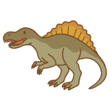 スピノサウルスのフリーイラスト Clip art of spinosaurus