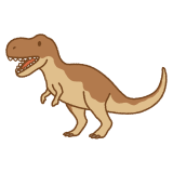 ティラノサウルスのフリーイラスト Clip art of tyrannosaurus
