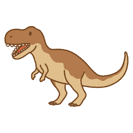 ティラノサウルスのイラスト