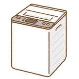 洗濯機のフリーイラスト Clip art of washing-machine
