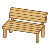 ベンチのフリーイラスト Clip art of bench
