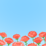 カーネーションの背景素材のフリーイラスト Clip art of carnation background