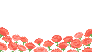 カーネーションの背景素材のフリーイラスト Clip art of carnation background