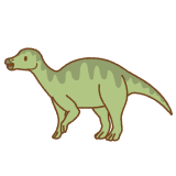 イグアノドンのフリーイラスト Clip art of iguanodon