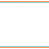 虹の映像フレーム素材のフリーイラスト Clip art of rainbow video frame